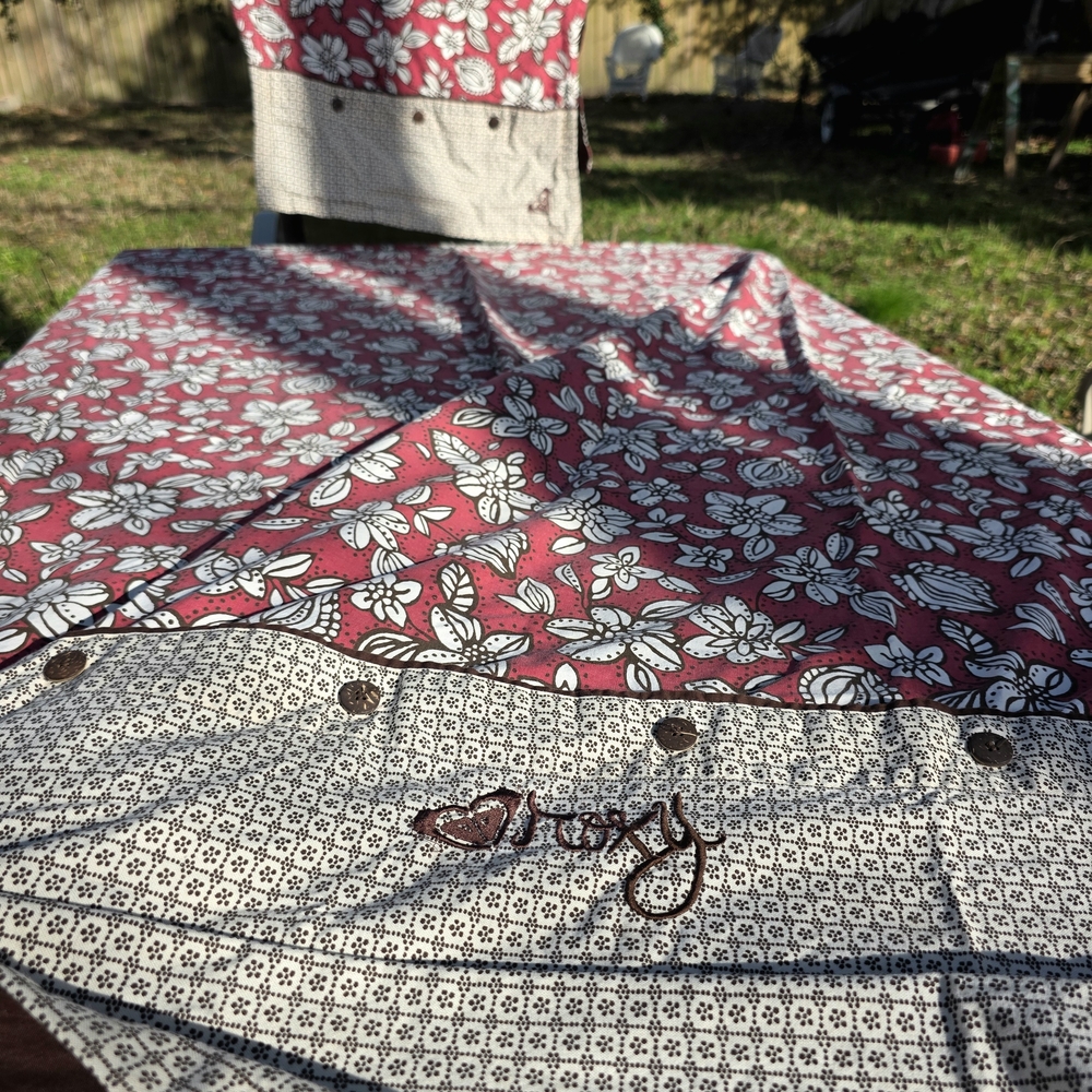 Roxy Red and White Floral Duvet Cover